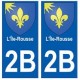 2B Ile-Rousse autocollant plaque blason armoiries stickers ville
