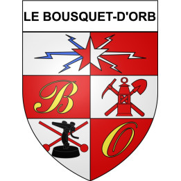 Stickers coat of arms Bazas adhesive sticker