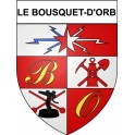 Le Bousquet-d'Orb 34 ville Stickers blason autocollant adhésif