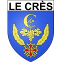 Stickers coat of arms Le Crès adhesive sticker