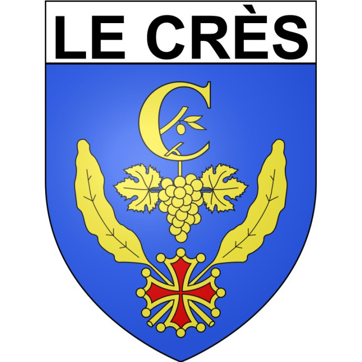 Le Crès 34 ville Stickers blason autocollant adhésif