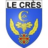 Stickers coat of arms Le Crès adhesive sticker