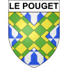 Le Pouget 34 ville Stickers blason autocollant adhésif