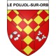 Le Poujol-sur-Orb 34 ville Stickers blason autocollant adhésif