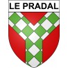 Stickers coat of arms Le Pradal adhesive sticker
