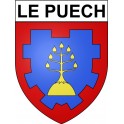 Le Puech 34 ville Stickers blason autocollant adhésif