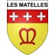 Les Matelles 34 ville Stickers blason autocollant adhésif