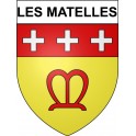 Les Matelles 34 ville Stickers blason autocollant adhésif