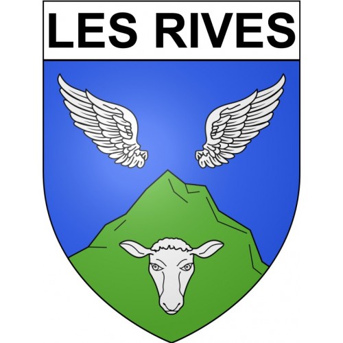 Les Rives 34 ville Stickers blason autocollant adhésif
