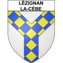 Lézignan-la-Cèbe 34 ville Stickers blason autocollant adhésif