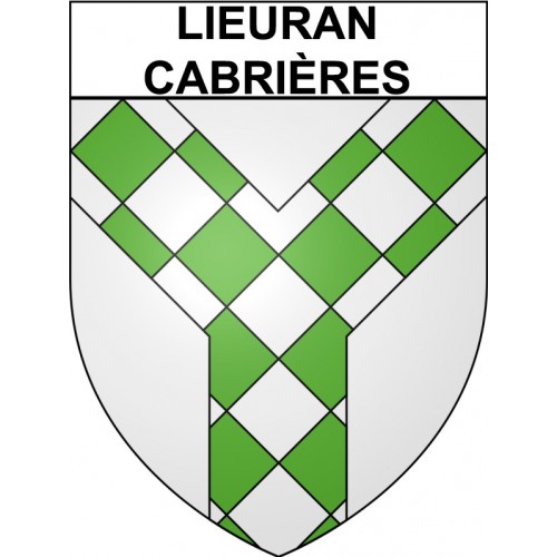 Lieuran-Cabrières 34 ville Stickers blason autocollant adhésif