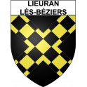 Lieuran-lès-Béziers 34 ville Stickers blason autocollant adhésif