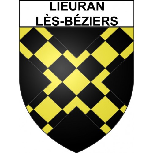 Lieuran-lès-Béziers 34 ville Stickers blason autocollant adhésif