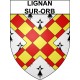 Lignan-sur-Orb 34 ville Stickers blason autocollant adhésif