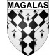 Magalas 34 ville Stickers blason autocollant adhésif