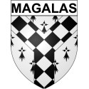 Bazas Sticker wappen, gelsenkirchen, augsburg, klebender aufkleber