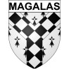Bazas Sticker wappen, gelsenkirchen, augsburg, klebender aufkleber