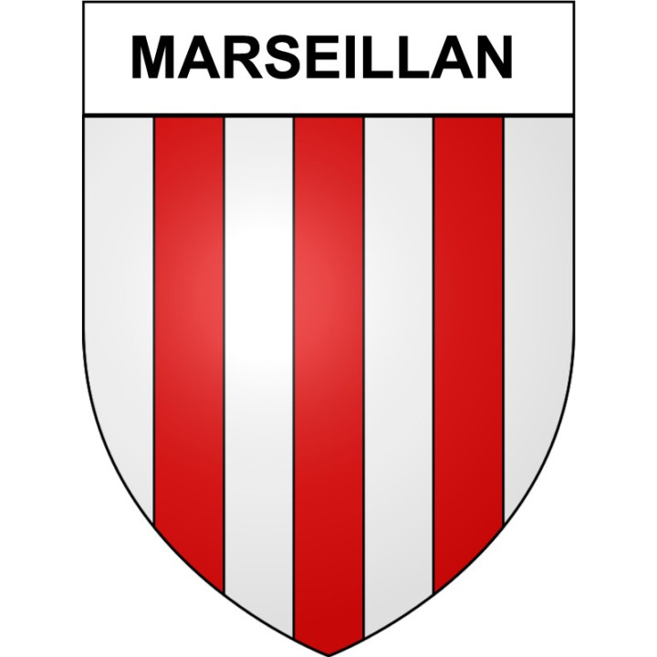 Stickers coat of arms Bazas adhesive sticker