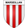 Marseillan 34 ville Stickers blason autocollant adhésif