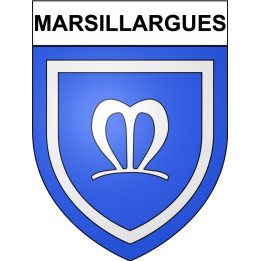 Marsillargues 34 ville Stickers blason autocollant adhésif