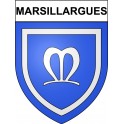 Marsillargues 34 ville Stickers blason autocollant adhésif