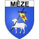 Mèze 34 ville Stickers blason autocollant adhésif