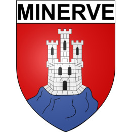 Minerve 34 ville Stickers blason autocollant adhésif