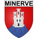 Minerve 34 ville Stickers blason autocollant adhésif