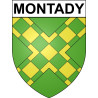 Montady 34 ville Stickers blason autocollant adhésif