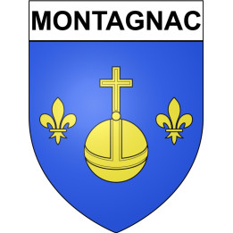 Stickers coat of arms Bazas adhesive sticker