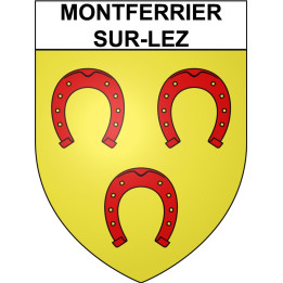 Montferrier-sur-Lez 34 ville Stickers blason autocollant adhésif