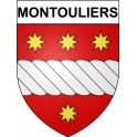 Montouliers 34 ville Stickers blason autocollant adhésif
