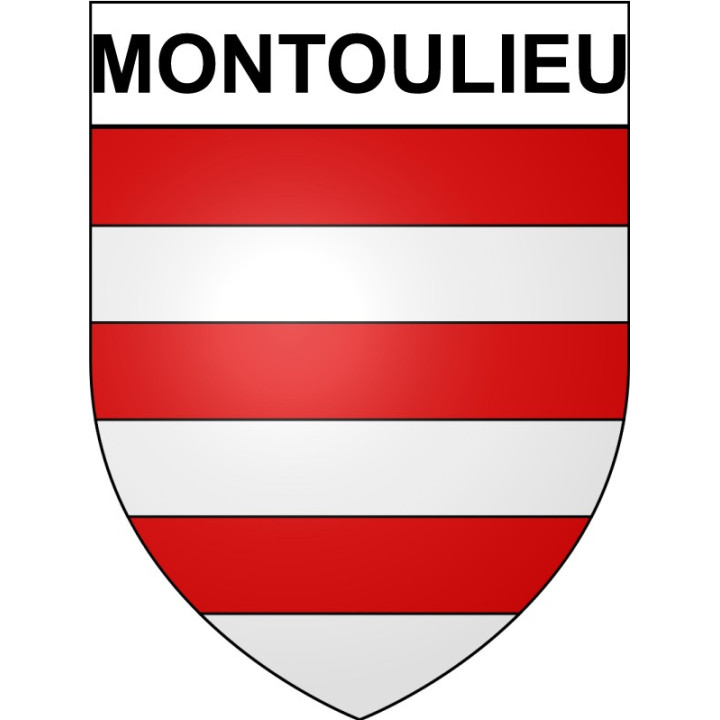 Montoulieu 34 ville Stickers blason autocollant adhésif