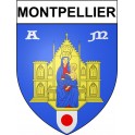 Montpellier Sticker wappen, gelsenkirchen, augsburg, klebender aufkleber