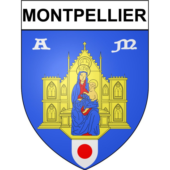 Stickers coat of arms Bazas adhesive sticker