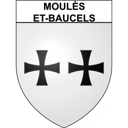 Moulès-et-Baucels 34 ville Stickers blason autocollant adhésif