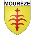 Mourèze 34 ville Stickers blason autocollant adhésif