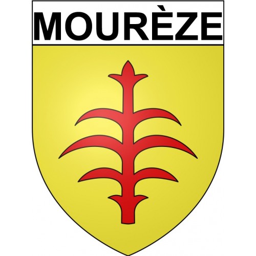 Stickers coat of arms Bazas adhesive sticker