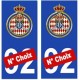 Automóvil club de Mónaco placa etiqueta de la etiqueta engomada