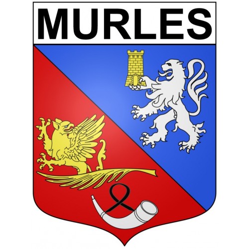 Stickers coat of arms Bazas adhesive sticker