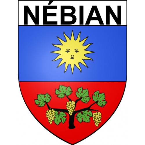 Stickers coat of arms Bazas adhesive sticker