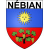 Nébian 34 ville Stickers blason autocollant adhésif