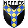 Neffiès 34 ville Stickers blason autocollant adhésif