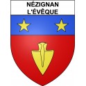 Pegatinas escudo de armas de Bazas adhesivo de la etiqueta engomada
