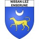 Nissan-lez-Enserune 34 ville Stickers blason autocollant adhésif