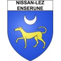 Adesivi stemma Nissan-lez-Enserune adesivo
