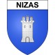 Nizas 34 ville Stickers blason autocollant adhésif