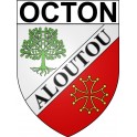 Octon 34 ville Stickers blason autocollant adhésif