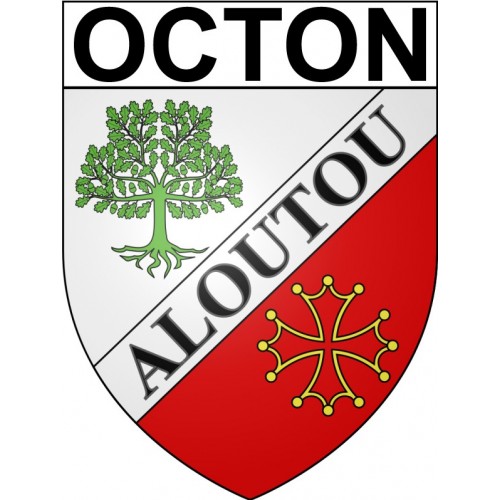 Octon 34 ville Stickers blason autocollant adhésif