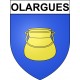 Olargues 34 ville Stickers blason autocollant adhésif